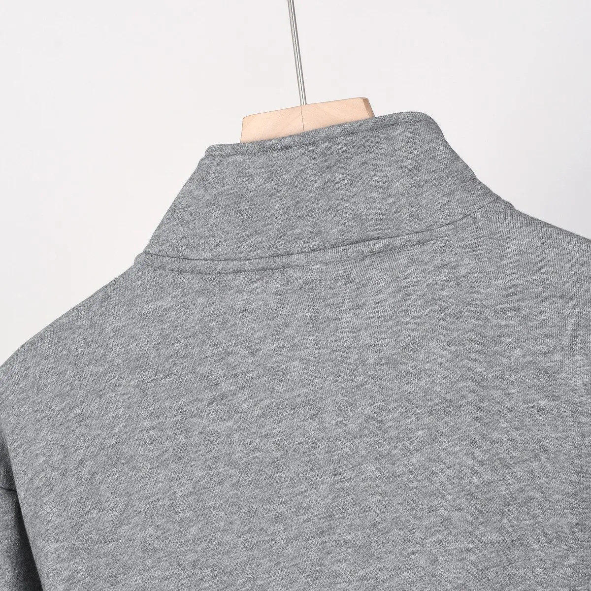 P220 800# crocodile zipper stand collar sweatshirt jacket Color: black gray royal blue Size: M-XXL Fabric: 350g cotton terry